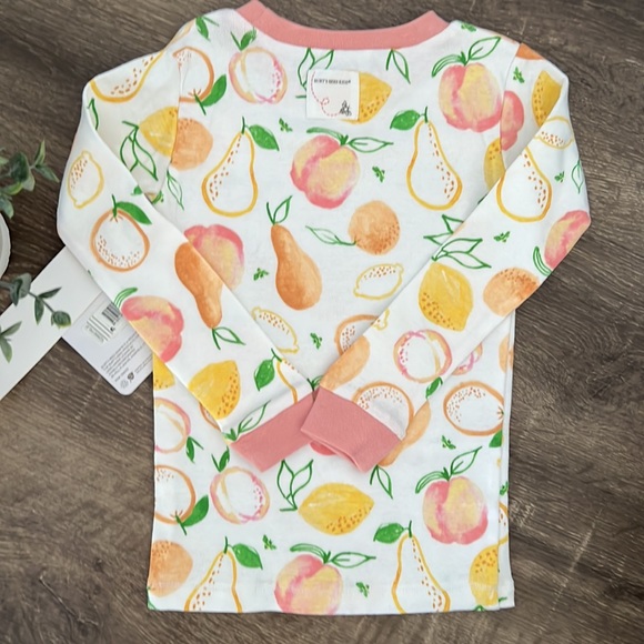 NEW Burt’s Bees 2 Piece Toddler Girl Pajamas 100% Organic Cotton - Picture 6 of 7